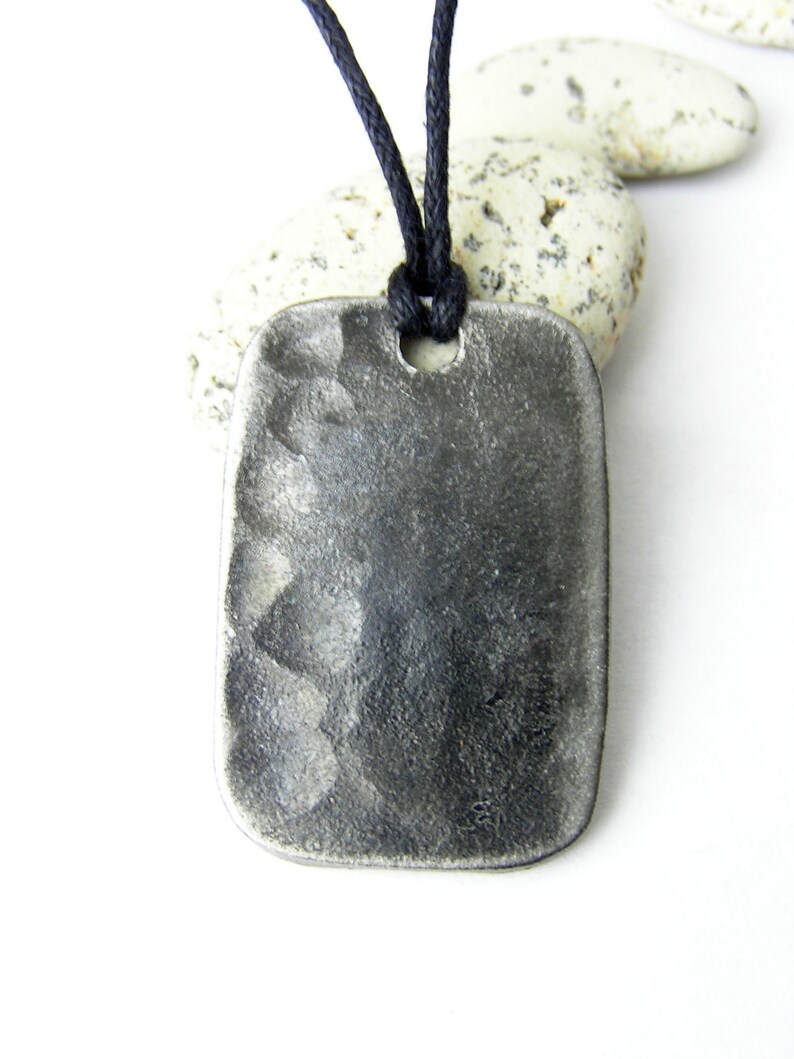 Hand forged Viking Rune Amulet Tiwaz or Tyr necklace iron | Etsy