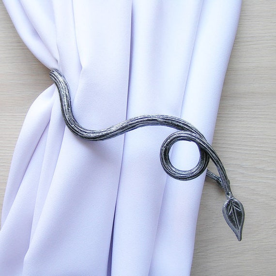 Curtain Tie Backs Curtain Tieback Wrought Iron Curtain Etsy