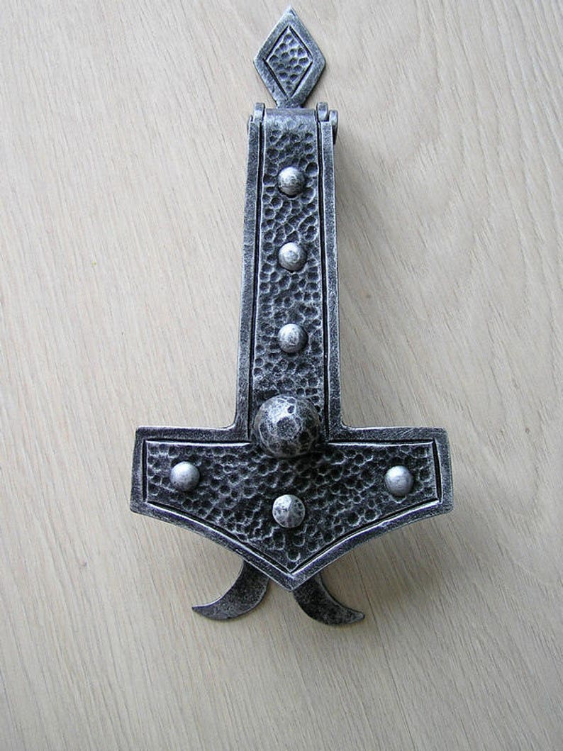 Door knocker Thor's hammer Gift housewarming Door Etsy