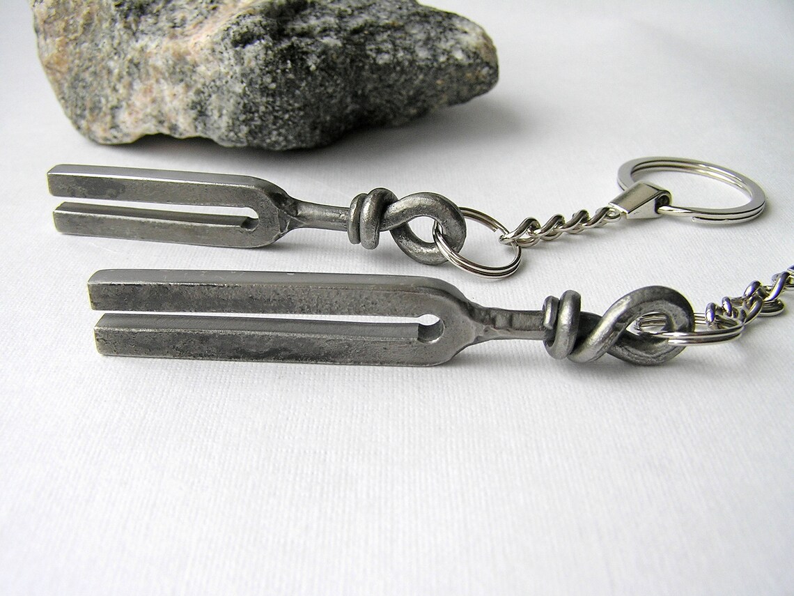 Tuning Fork Keychain Gift Musician Housewarming Etsy