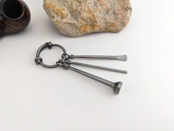 Smoking Pipe Forged Tool Pick, Reamer, Tamper Road Set Tobacco Smoking Pipe  Pipe Accessories Gift Smoker Metal Pipe Tool Pipe Cleaner Kit