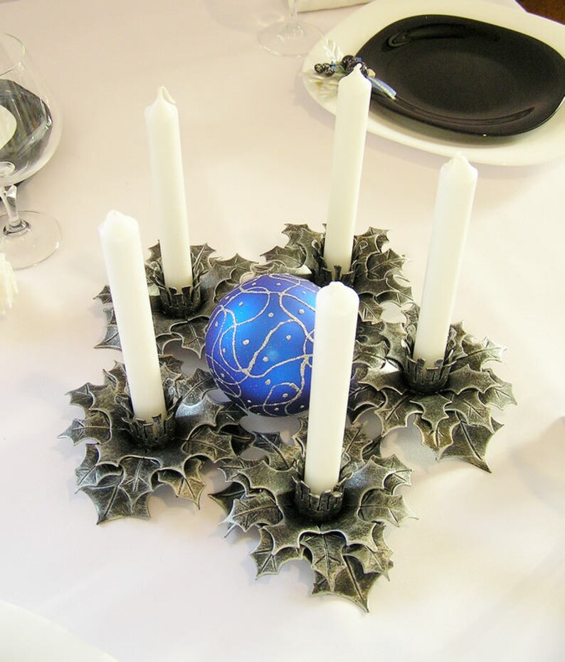 Christmas candle holder Christmas star Candle holder flower Etsy
