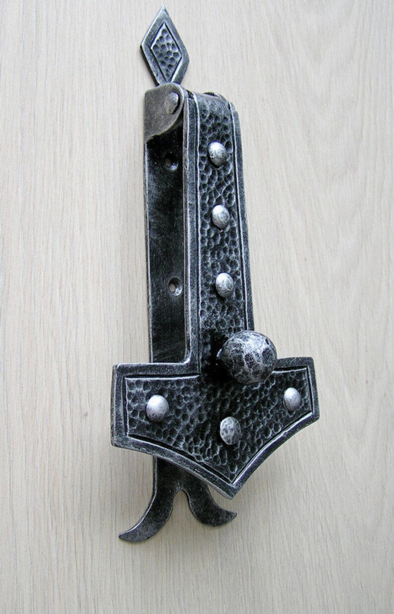 Door knocker Thor's hammer Gift housewarming Door Etsy