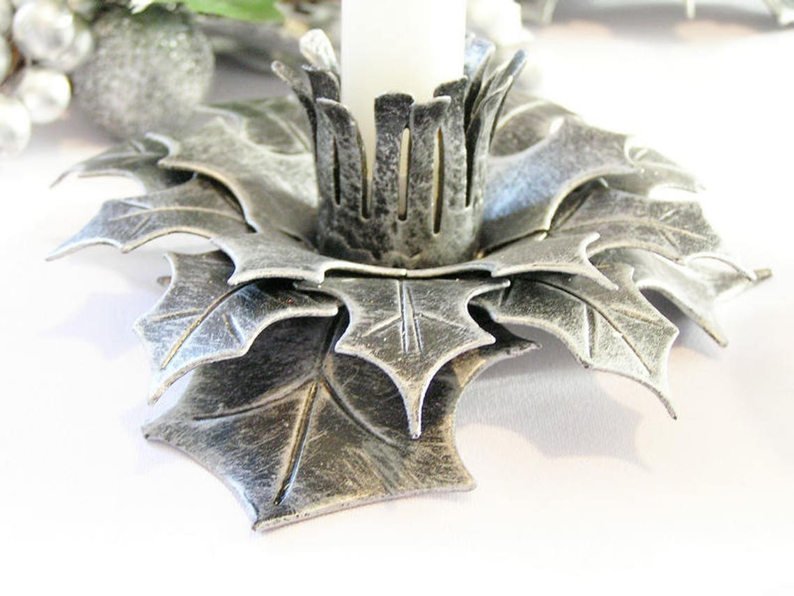 Christmas candle holder Christmas star Candle holder flower Etsy