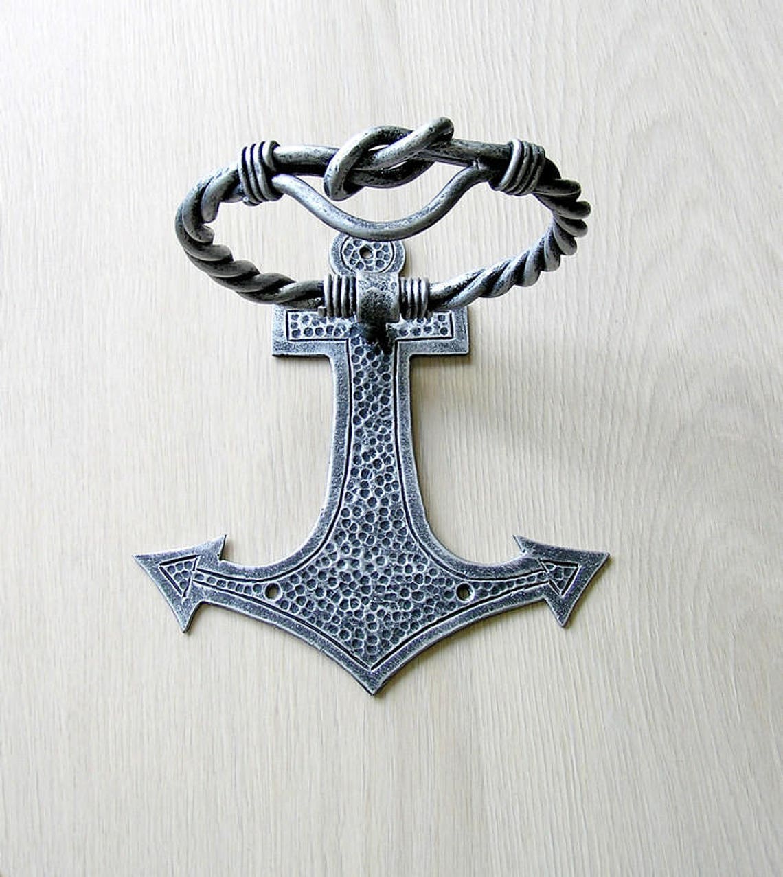 Anchor door knocker Gift housewarming Nautical knockers Iron Etsy