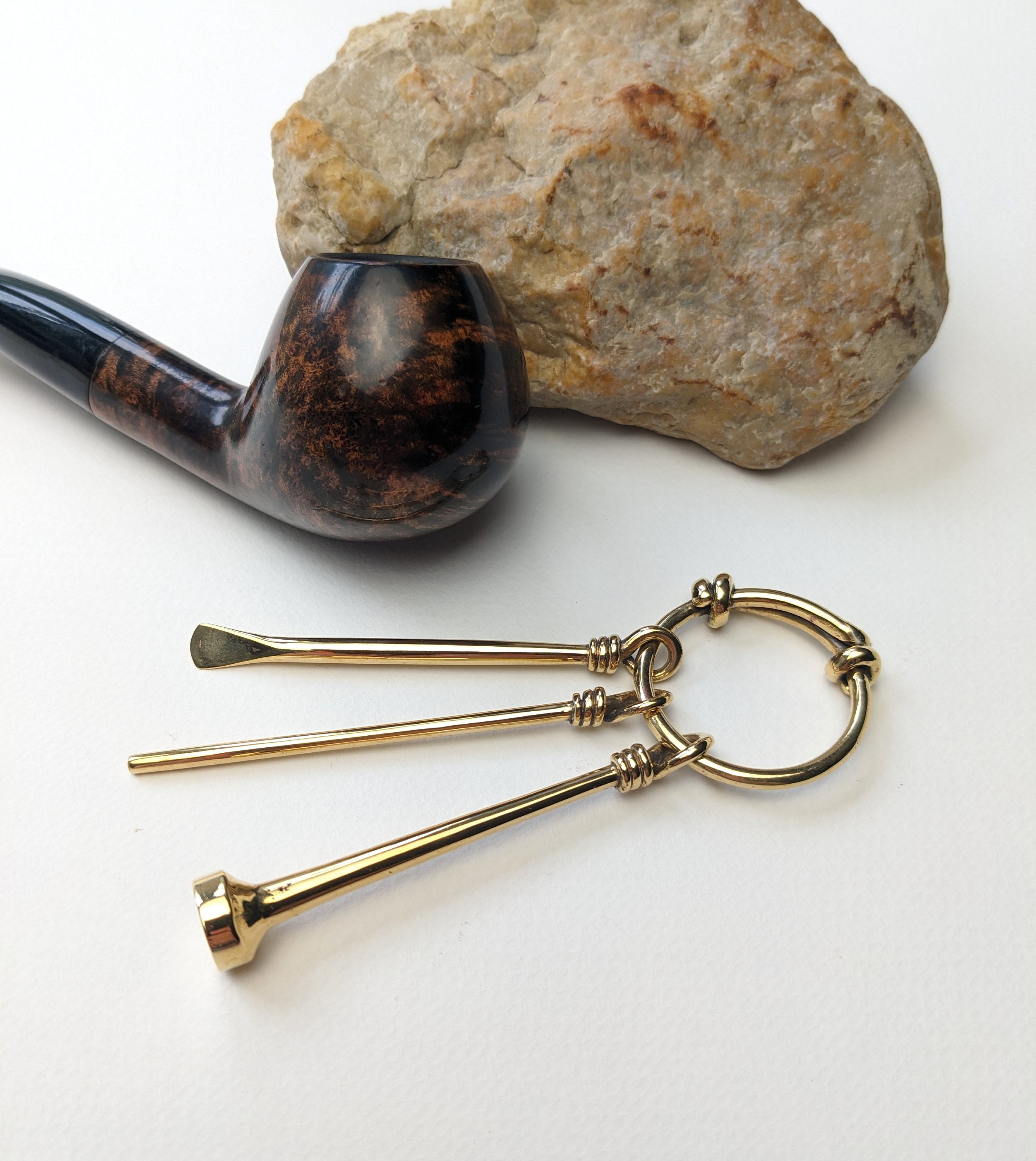 Bronze Smoking Pipe Tool Pick, Reamer, Tamper Road Set Tobacco Smoking ...