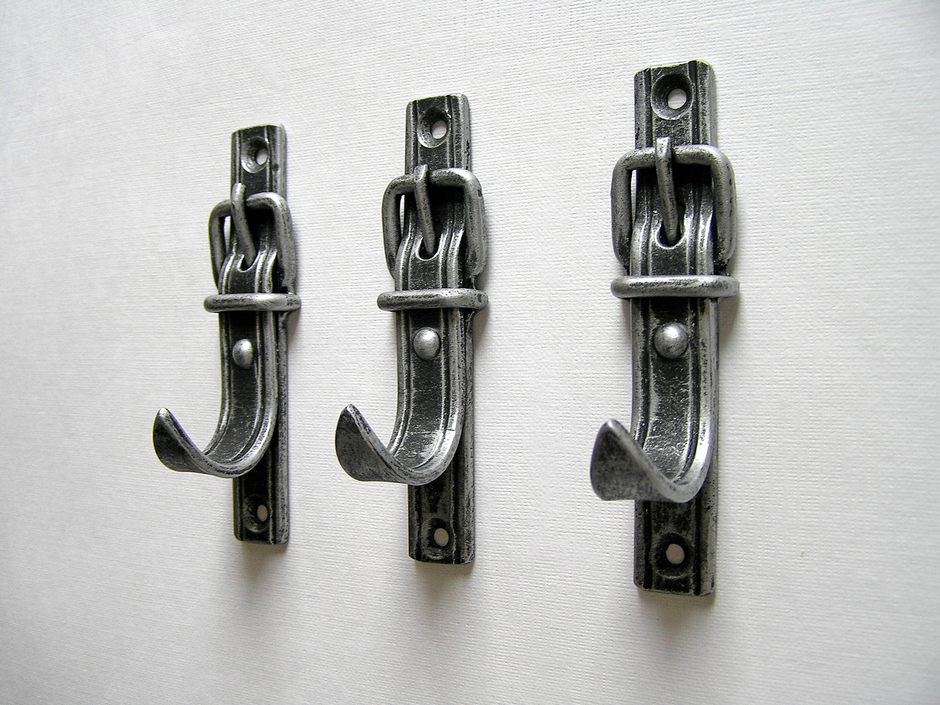 Single Wall Hook Iron Hook Silver Hook Rustic Hook Belt Hook Etsy UK