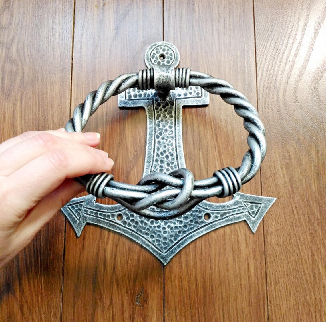 Anchor door knocker Gift housewarming Nautical knockers Iron Etsy