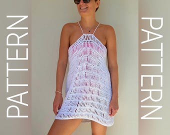 slim fit dress slacks Ponce Crochet Halter Dress  SEROYA