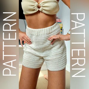 Crochet pattern / crochet shorts pattern / crochet shorts pdf pattern / how to crochet shorts / simple crochet pattern / high waisted shorts