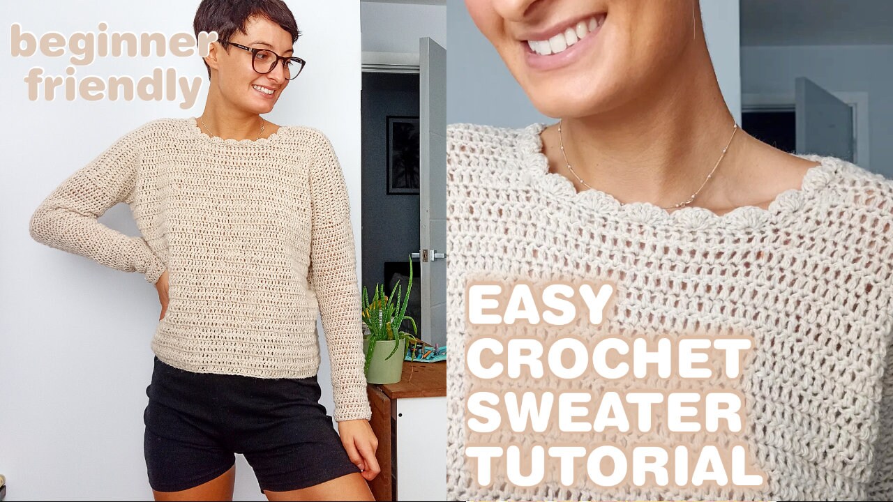 Crochet Sweater Pattern / Slouchy Sweater / Oversized Sweater - Etsy UK