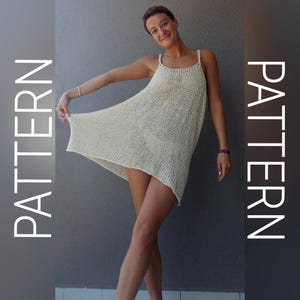 Knitting pattern / easy knit pattern / beach dress / knitted dress / knitting pdf / pdf pattern / knit dress pattern / downloadable / pdf
