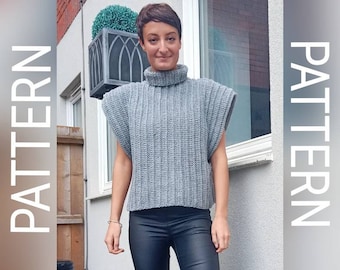 Easy crochet pattern / crochet tutorial for beginners / crochet sweater vest / crochet pattern / pdf pattern / instant download crochet
