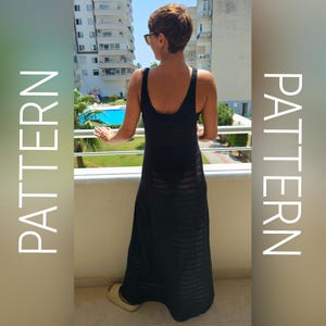 Crochet pattern / crochet maxi dress pattern / crochet dress / crochet maxi dress / crochet dress any length / easy crochet pattern / modern