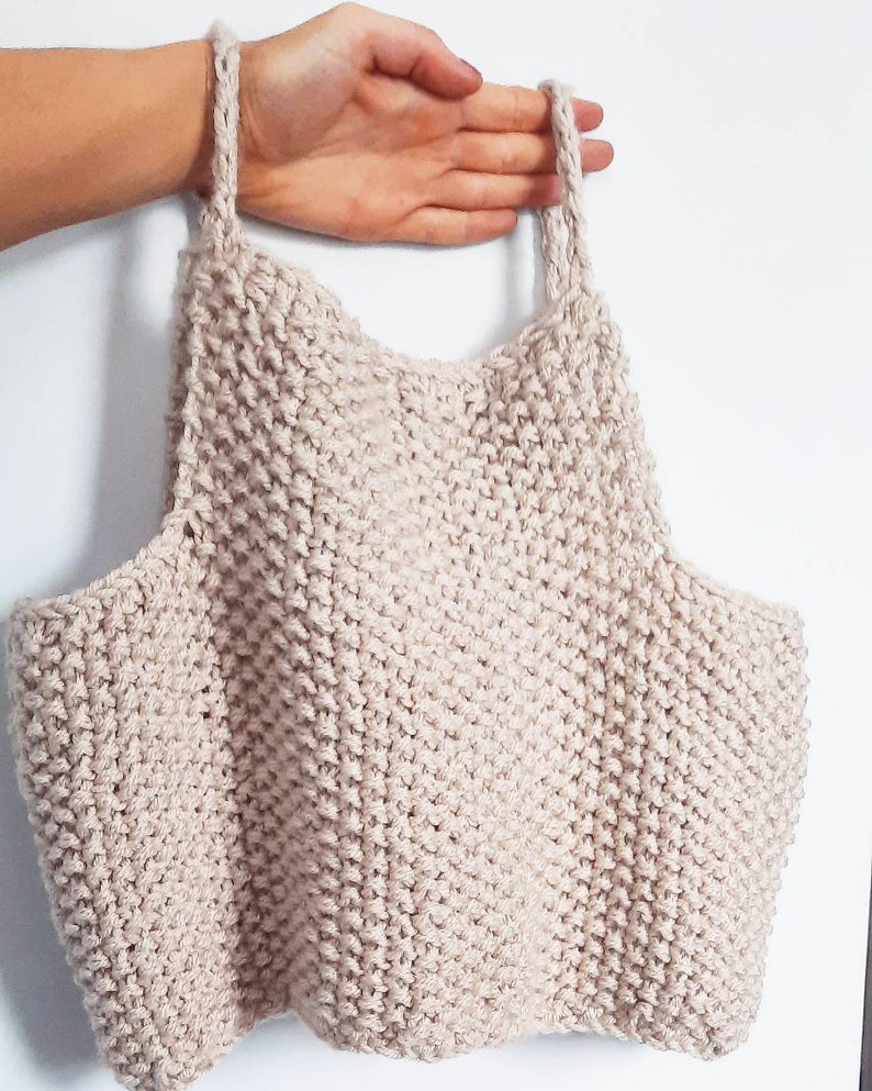 Knitting Pattern / Easy Knit Pattern / Crop Top / Pdf Pattern - Etsy