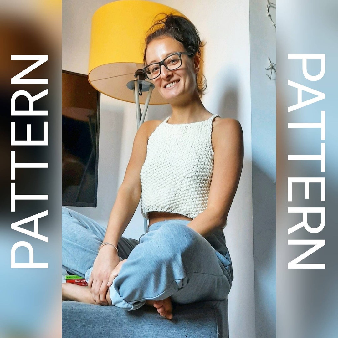 Knitting Pattern / Easy Knit Pattern / Crop Top / Pdf Pattern ...