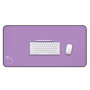 Desk Mat Aesthetic for Office Decor Minimalist Mouse Pad Desk Accessories Coworker Gift Office Desk Mat Luxury Desk Mat Purple Mouse Pad