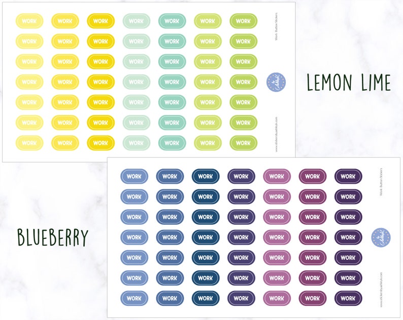 Work Button Stickers | Work Stickers | Work Planner Stickers | Work ...