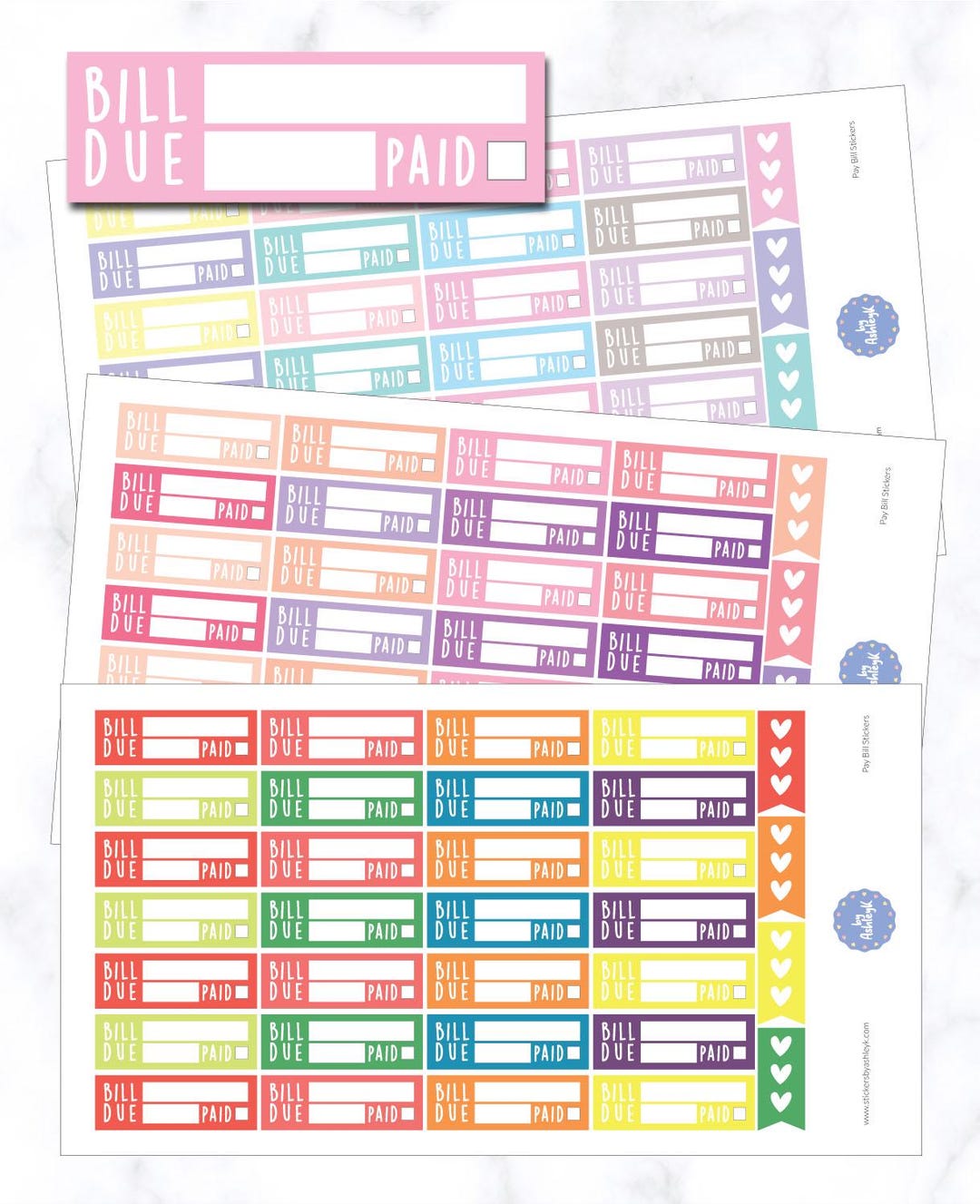 Pay Bill Planner Stickers - Etsy