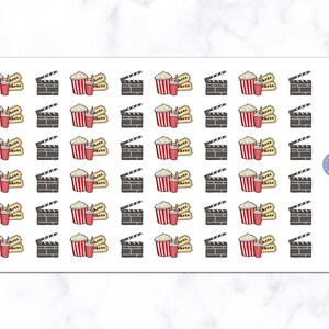 Movie Planner Stickers Cinema Stickers Planner Stickers Journal ...