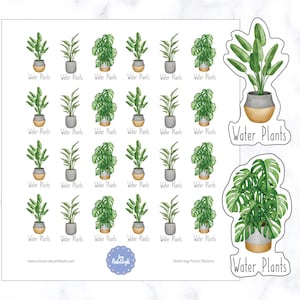 Pegatinas de riego de plantas / Pegatinas de planificador de plantas / Pegatinas de riego / Pegatinas de diario / Pegatinas de planificador / Pegatinas de plantas