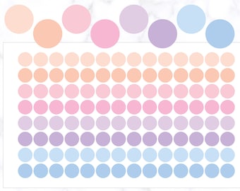 112 runde Planer Aufkleber | Punkte Aufkleber | Kreis Planer Aufkleber | Blank Runde Aufkleber | Planner Dot Aufkleber | Mini Dot Aufkleber