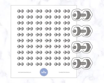 Dumbbell Mini Planner Stickers | Gym Planner Stickers | Workout Planner Stickers | Dumbbell Stickers | Weight Stickers