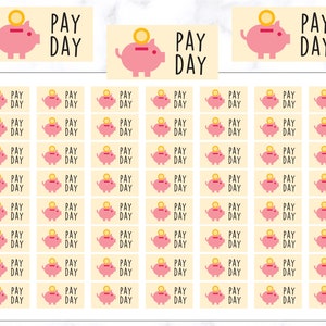 Naklejki Piggy Bank Pay Day | Naklejki Pay Day Planner | Naklejki Money | Naklejki Piggy Bank | Naklejka Money Planner Icon | Naklejka Journal