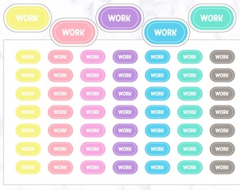 Work Button Stickers | Work Stickers | Work Planner Stickers | Work Tracker Stickers | Label Sticker | Erin Condren Sticker