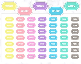 Werkknopstickers | Werkstickers | Werkplannerstickers | Werktrackerstickers | Etiketsticker | Sticker Erin Condren