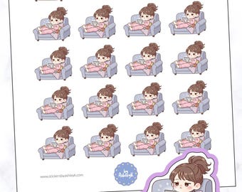Lazy Girl Planner Stickers