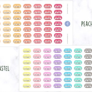 Mini Mood Tracker Planner Stickers Mood Stickers Mood Tracking Planner Stickers Journal Stickers Diary Stickers Erin Condren image 3