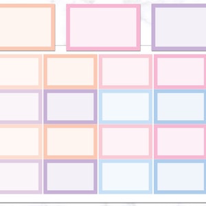 Half Box Planner Stickers | Half Box Stickers | Planner Stickers | Journal Stickers | Functional Box Planner Stickers