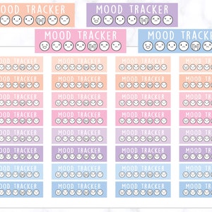 Adesivos de planejador de monitoramento de humor | Adesivos de humor | Adesivos de planejador de monitoramento de humor | Adesivos de diário | Adesivos de diário | Erin Condren