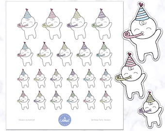 330+ Autocollants Anniversaire - 8 Feuilles Thématiques - Pour Scrapbooking, Carte, Journal - Stickers Joyeux Anniversaire