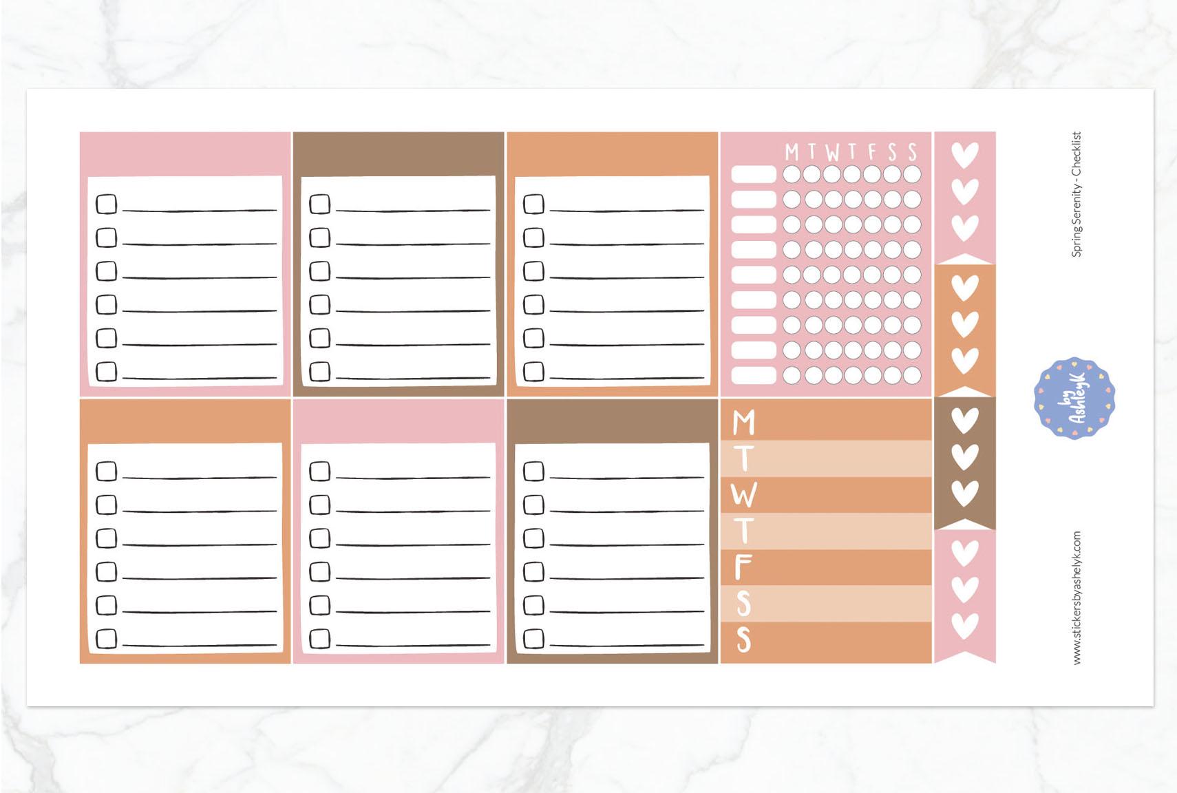 Spring Serenity Weekly Kit - Erin Condren Planner Stickers - Etsy Australia