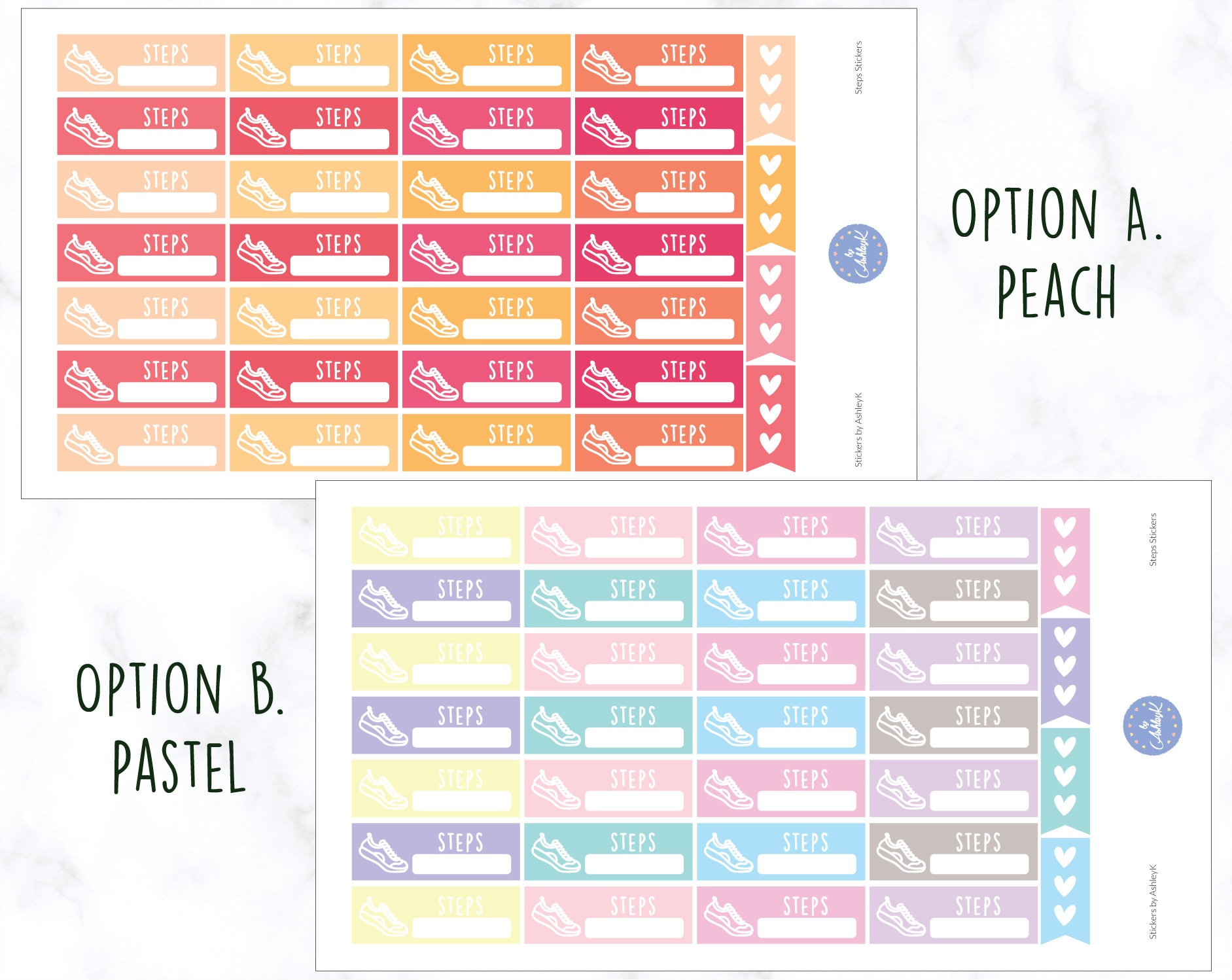 Steps Planner Stickers Steps Tracker Stickers Workout - Etsy Australia