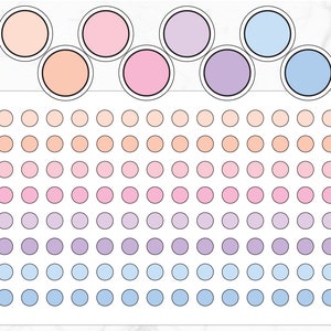 112 Round Planner Stickers | Dots Stickers | Circle Planner Stickers | Blank Round Stickers | Planner Dot Stickers | Mini Dot Stickers