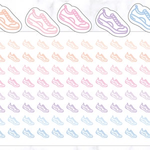96 Running Shoes Icon Stickers | Fitness Planner Stickers | Workout Icon Stickers | Gym Stickers | Cardio Sticker | Steps Tracker Stickers