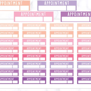 Appointment Stickers | Appointment Label Stickers | Appointment Tracker Planner Sticker | Appointment Sticker | Appointment Tracking Sticker