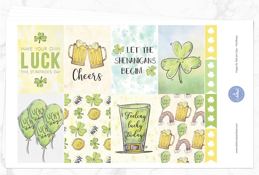 Happy St. Patrick's Day Weekly Kit for Happy Planner | Happy Planner ...
