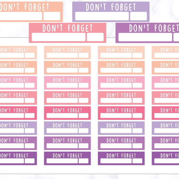 Dont Forget List - Etsy