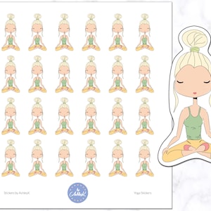 Adesivi per pianificatore yoga / Adesivi yoga / Adesivi per pianificatore / Adesivi per diario / Adesivi per diario / Adesivi per meditazione / Adesivi per il mio tempo