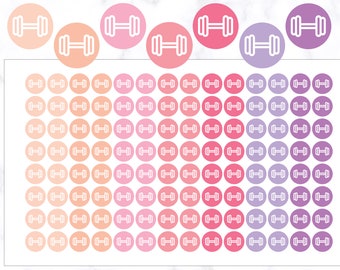 Exercise stickers  Planner Stickers  JOP221