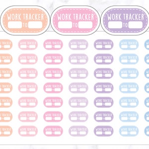 Mini Work Planner Stickers | Work Planner Stickers | Mini Work Tracker Stickers | Work Tracking Planner Stickers | Journal Stickers