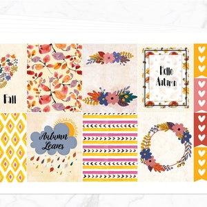 Aproveite o Kit Semanal de Outono para Erin Condren Vertical Planner | Adesivos para Planner de Outono | Kit Semanal de Outono | Kit de Adesivos Semanais para Planner de Outono