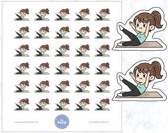 Home Workout Planner Stickers