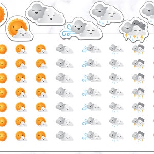 Weather Stickers | Weather Planner Stickers | Bullet Journal Stickers | Planner Stickers | Journal Stickers | Diary Stickers