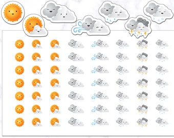 Weather Stickers | Weather Planner Stickers | Bullet Journal Stickers | Planner Stickers | Journal Stickers | Diary Stickers