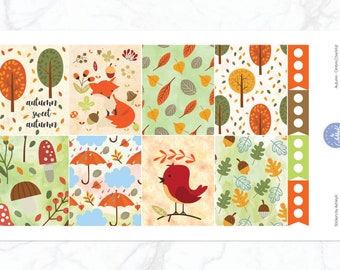 Herbst Wochen Kit für Erin Condren Planer | Herbst Wochenplaner Kit | Wöchentliches Sticker-Kit | Erin Condren Vertikal und Horizontal Planer